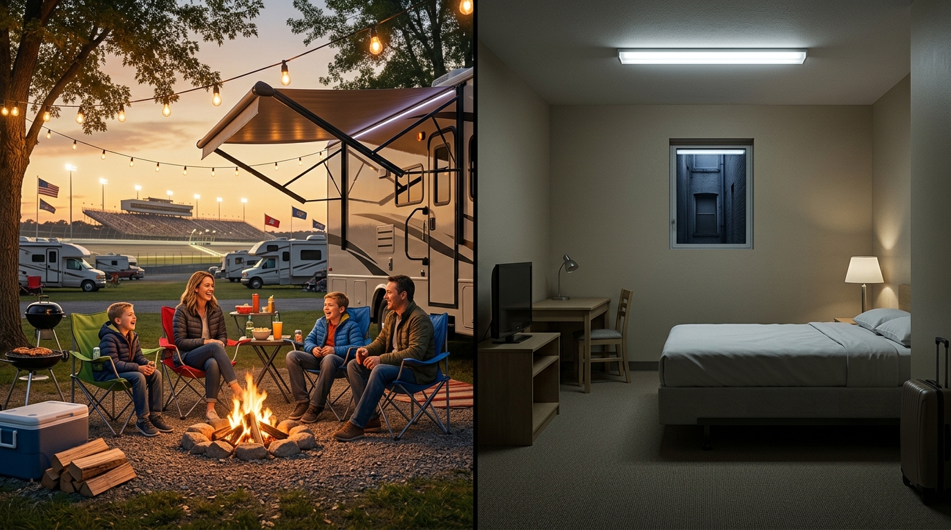 Campground vs hotel comparison